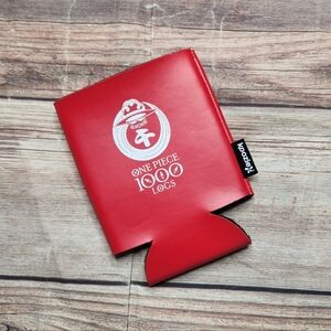 Red One Piece Anime 1000 Logs Red Can Cooler Koozie